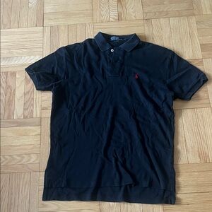 Polo by Ralph Lauren Classic Black Polo with Red Emblem